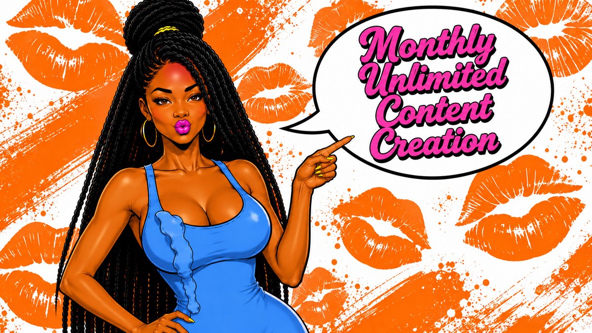 Sorority Records brand art — Monthly Unlimited Content Creation